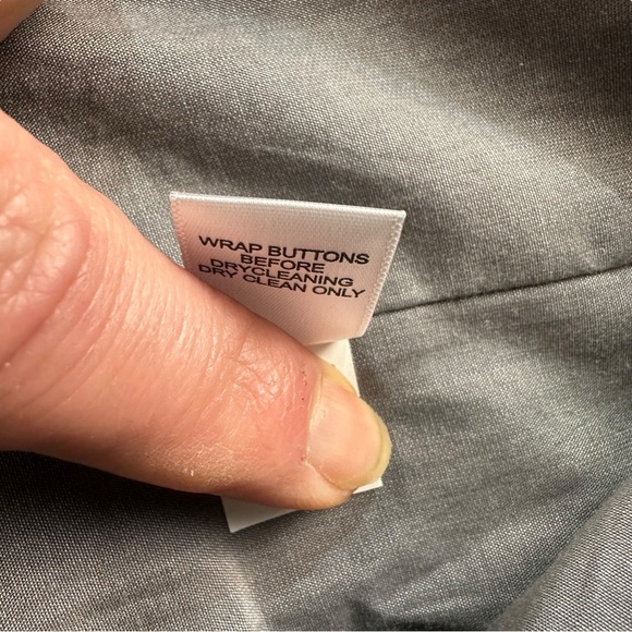 Banana Republic Modern Fit Men Medium Grey Light Grey Striped Suit Jacket Sz 44L - Picture 10 of 16